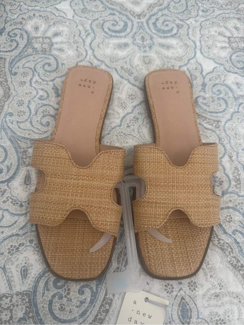 a new day Tan raffia sandal (Target)